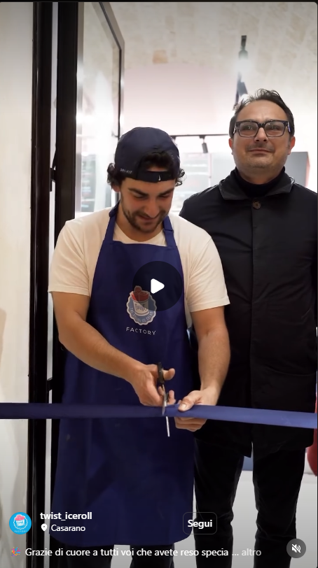 Inaugurazione Twist - the rolling ice cream - Ice Roll e Fluffy Pancake nel Salento a Casarano